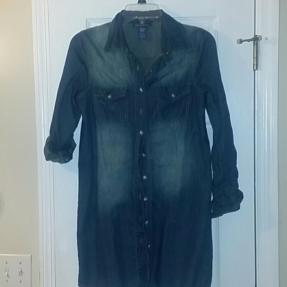 Junior Denim Top, XS